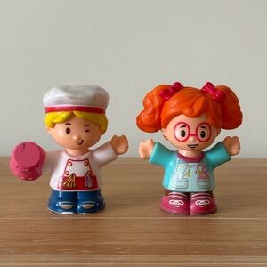 Fisher-Price Little People Baker Figures Lot of 2